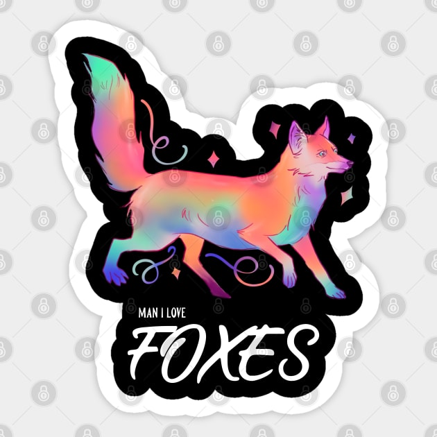 Man I Love Foxes - MILF Sticker by ChasingTees